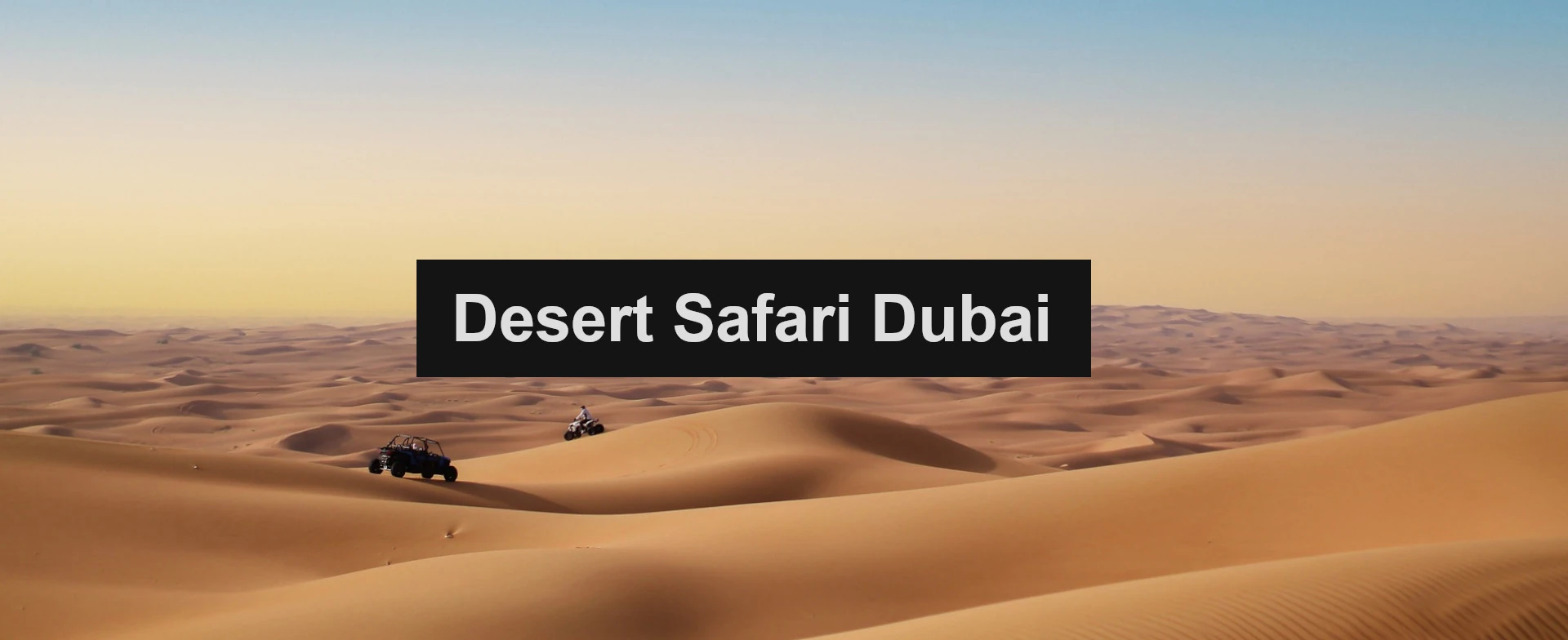 Desert Safari Dubai